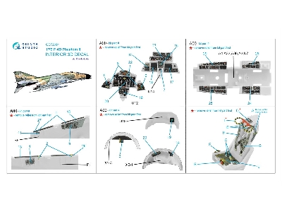Mcdonnell Douglas F-4 D - 3d-printed & Coloured Interior (For Fine Molds Kits) - zdjęcie 12