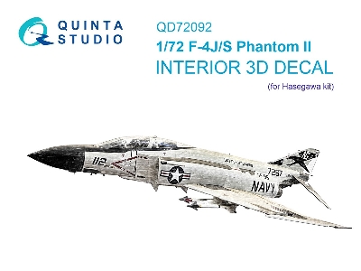 Mcdonnell Douglas F-4 J/S - 3d-printed & Coloured Interior (For Hasegawa Kits) - zdjęcie 2