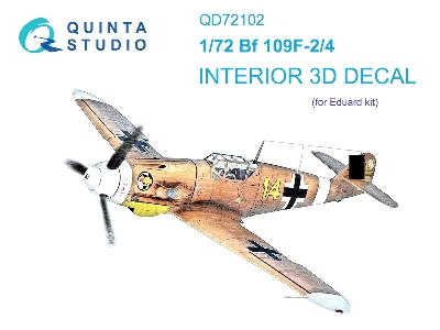Messerschmitt Bf-109 F-2 / F-4 - 3d-printed & Coloured Interior (For Eduard Kits) - zdjęcie 2