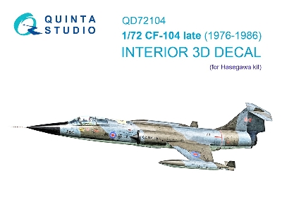 Lockheed Cf-104 Late - 3d-printed & Coloured Interior (For Hasegawa Kits) - zdjęcie 2