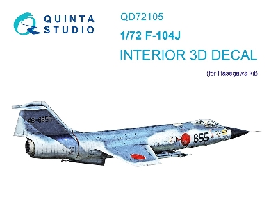 Lockheed  F-104 J - 3d-printed & Coloured Interior (For Hasegawa Kits) - zdjęcie 2