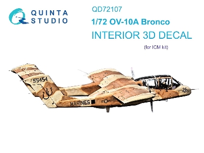 North American / Rockwell Ov-10 A Bronco - 3d-printed & Coloured Interior (For Icm Kits) - zdjęcie 2
