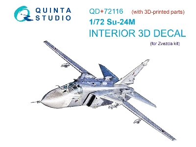 Sukhoi Su-24 M - Interior 3d Decal With 3d-printed Resin Parts (For Zvezda Kits) - zdjęcie 2