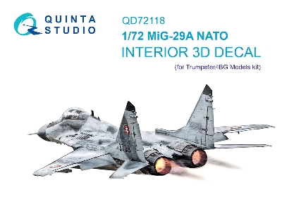 Mig-29 A (Nato) - 3d-printed & Coloured Interior (For Trumpeter / Ibg Models Kits) - zdjęcie 2