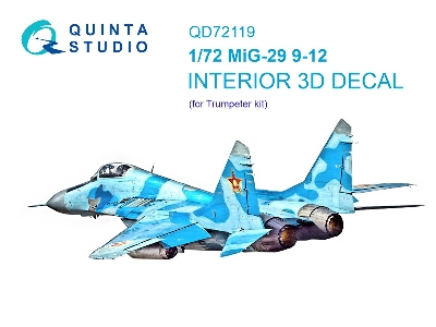 Mig-29 9-12 - 3d-printed & Coloured Interior (For Trumpeter Kits) - zdjęcie 2