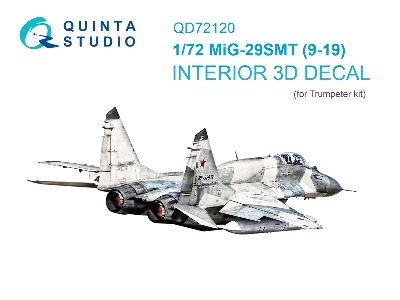 Mig-29 Smt (9-19) - 3d-printed & Coloured Interior (For Trumpeter Kits) - zdjęcie 2