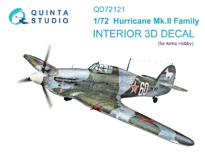 Hawker Hurricane Mk.Ii Family - 3d-printed & Coloured Interior (For Arma Hobby Kits) - zdjęcie 2
