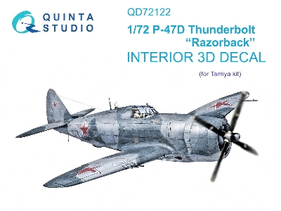 Republic P-47 D Thunderbolt Razorback - 3d-printed & Coloured Interior (For Tamiya Kits) - zdjęcie 2