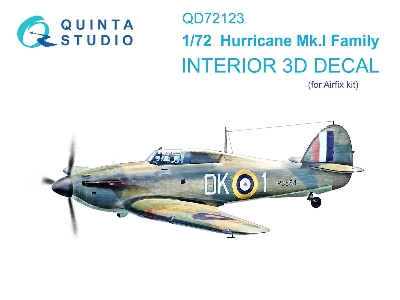 Hawker Hurricane Mk.I Family - 3d-printed & Coloured Interior (For Airfix Kits) - zdjęcie 1