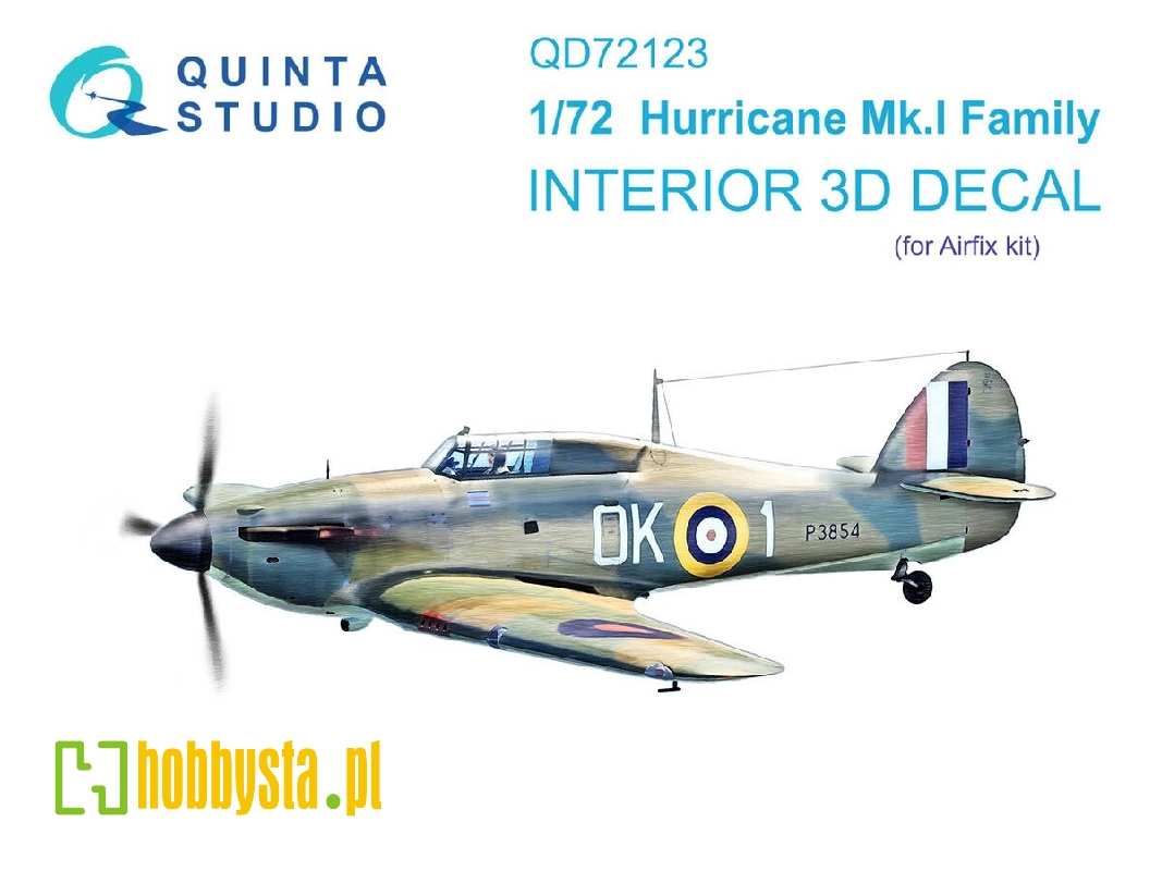 Hawker Hurricane Mk.I Family - 3d-printed & Coloured Interior (For Airfix Kits) - zdjęcie 1 Hawker Hurricane Mk.I Family - 3d-printed & Coloured Interior (For Airfix Kits) - zdjęcie 1