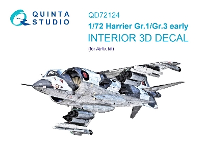 Harrier Gr.1/Gr.3 Early - 3d-printed & Coloured Interior (For Airfix Kits) - zdjęcie 2