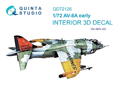Mcdonnell Douglas Av-8 A Early - 3d-printed & Coloured Interior (For Airfix Kits) - zdjęcie 2