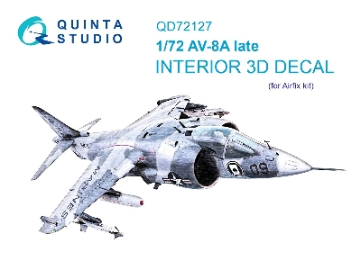Mcdonnell Douglas Av-8 A Late - 3d-printed & Coloured Interior (For Airfix Kits) - zdjęcie 2