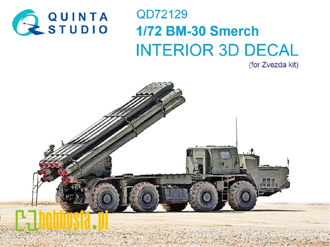 Bm-30 Smerch - 3d-printed & Coloured Interior (For Zvezda Kits) - zdjęcie 1 Bm-30 Smerch - 3d-printed & Coloured Interior (For Zvezda Kits) - zdjęcie 1