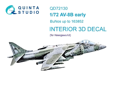 Mcdonnell Douglas Av-8 B Early - 3d-printed & Coloured Interior (For Hasegawa Kits) - zdjęcie 2