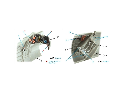 Pzl P.7a - 3d-printed & Coloured Interior (For Arma Hobby Kits) - zdjęcie 10
