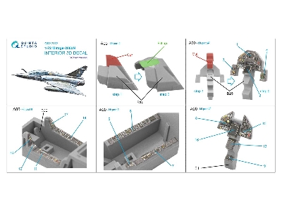 Dassault Mirage 2000 N -3d-printed & Coloured Interior (For Dream Model Kits) - zdjęcie 10