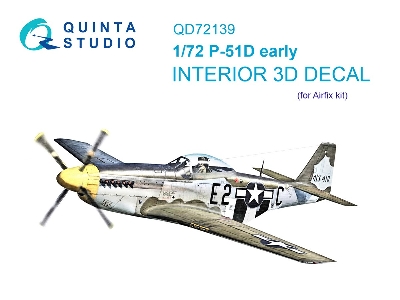 North American P-51 D Mustang Early - 3d-printed & Coloured Interior (For Airfix Kits) - zdjęcie 2