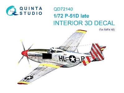 North American P-51 D Mustang Late - 3d-printed & Coloured Interior (For Airfix Kits) - zdjęcie 2