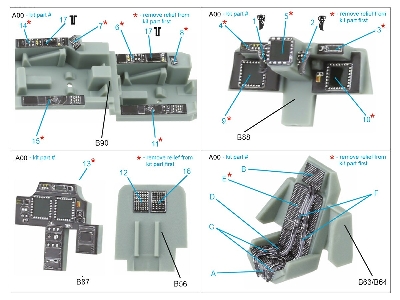 Boeing Ah-64 D Late / Ah-64 E Apache - 3d-printed & Coloured Interior (For Academy Kits) - zdjęcie 11