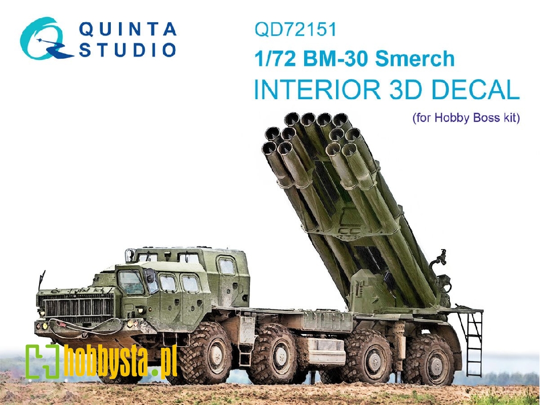 Bm-30 Smerch - 3d-printed & Coloured Interior (For Hobby Boss Kits) - zdjęcie 1 Bm-30 Smerch - 3d-printed & Coloured Interior (For Hobby Boss Kits) - zdjęcie 1