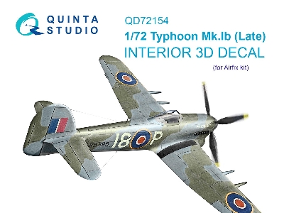 Hawker Typhoon Mk.Ib Late - 3d-printed & Coloured Interior (For Airfix Kits) - zdjęcie 2