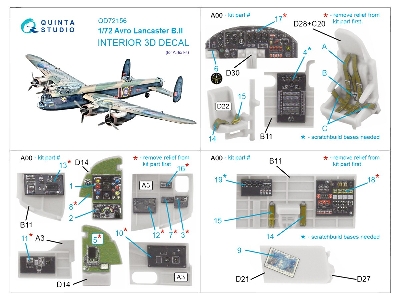 Avro Lancaster B.Ii - 3d-printed & Coloured Interior (For Airfix Kits) - zdjęcie 12