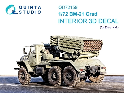 Bm-21 Grad - 3d-printed & Coloured Interior (For Zvezda Kits) - zdjęcie 2