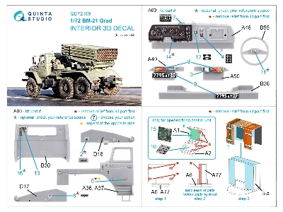 Bm-21 Grad - 3d-printed & Coloured Interior (For Zvezda Kits) - zdjęcie 12