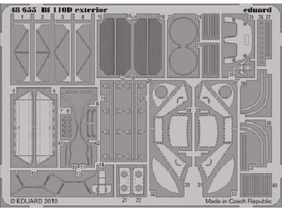  Bf 110D exterior 1/48 - Dragon - blaszki - zdjęcie 1