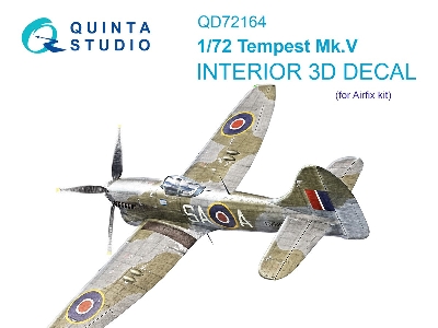 Hawker Tempest Mk.V - 3d-printed & Coloured Interior (For Airfix Kits) - zdjęcie 2