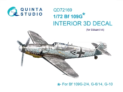Messerschmitt Bf 109 G - 3d-printed & Coloured Interior (For Eduard Kits) - zdjęcie 2