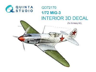 Mig-3 - 3d-printed & Coloured Interior (For Armory Kits) - zdjęcie 2