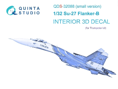 Sukhoi Su-27 - 3d-printed & Coloured Interior Small Version (For Trumpeter Kits) - zdjęcie 2