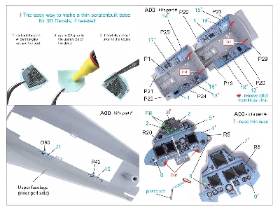 Sukhoi Su-30sm - 3d-printed & Coloured Interior Small Version (For Trumpeter Su-30mkk Kits) - zdjęcie 3