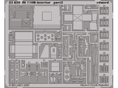 Bf 110D interior 1/32 - Dragon - blaszki - zdjęcie 3