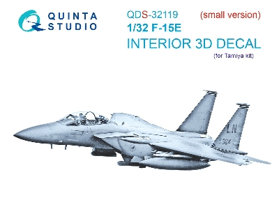 Mcdonnell Douglas F-15 E Strike Eagle - 3d-printed & Coloured Interior Small Version (For Tamiya Kits) - zdjęcie 2