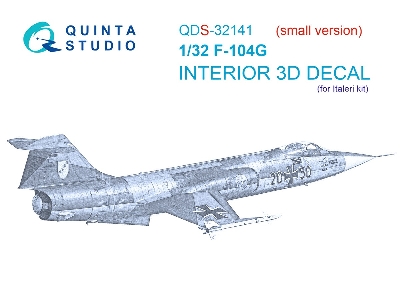 Lockheed F-104 G - 3d-printed & Coloured Interior Small Version (For Italeri Kits) - zdjęcie 2