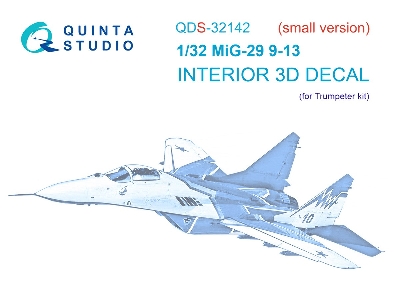 Mig-29 9-13 Fulcrum C - 3d-printed & Coloured Interior Small Version (For Trumpeter Kits) - zdjęcie 2