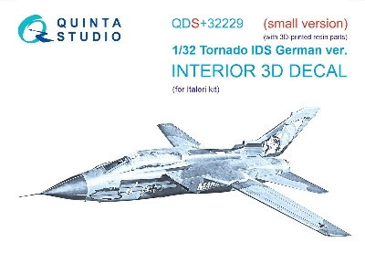 Panavia Tornado Ids German Version - 3d-printed & Coloured Interior With 3d-printed Resin Parts (Small Version / For Italeri Kit