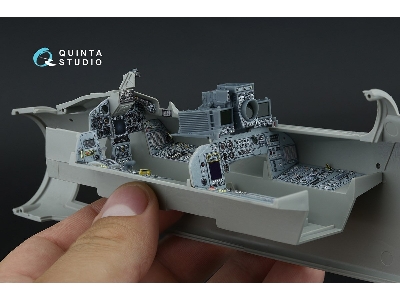 Panavia Tornado Ecr German Version - 3d-printed & Coloured Interior With 3d-printed Resin Parts (Small Version / For Italeri Kit