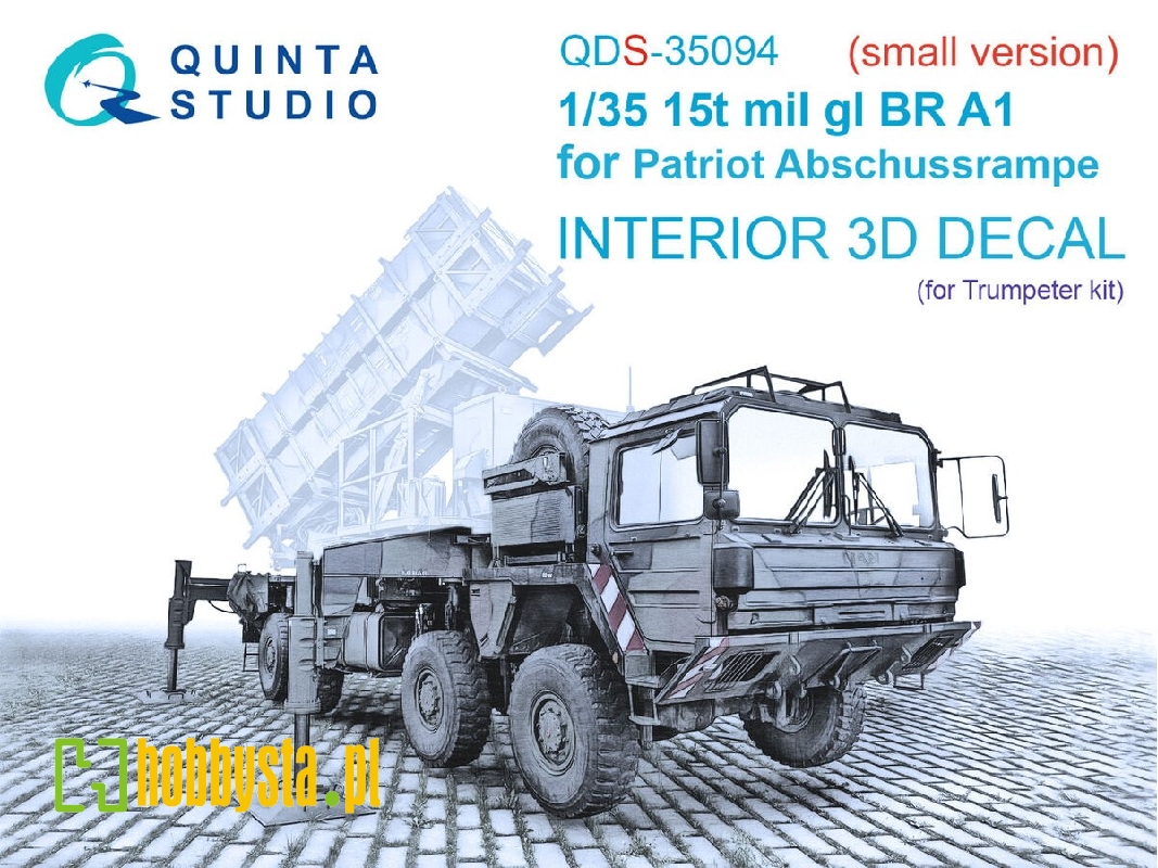 15t Mil Gl Br A1 For Patriot Abschussrampe - 3d-printed & Coloured Interior Small Version (For Trumpeter Kits) - zdjęcie 1 15t Mil Gl Br A1 For Patriot Abschussrampe - 3d-printed & Coloured Interior Small Version (For Trumpeter Kits) - zdjęcie 1