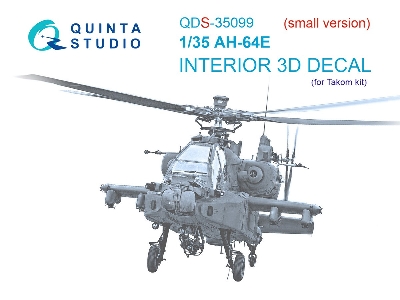 Boeing Ah-64 E Apache - 3d-printed & Coloured Interior Small Version (For Takom Kits) - zdjęcie 2