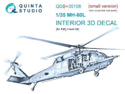 Sikorsky Mh-60 L - 3d-printed & Coloured Interior With 3d-printed Resin Parts (Small Version / For Kitty Hawk Kits) - zdjęcie 2