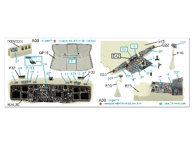Sikorsky Mh-60 L - 3d-printed & Coloured Interior With 3d-printed Resin Parts (Small Version / For Kitty Hawk Kits) - zdjęcie 3