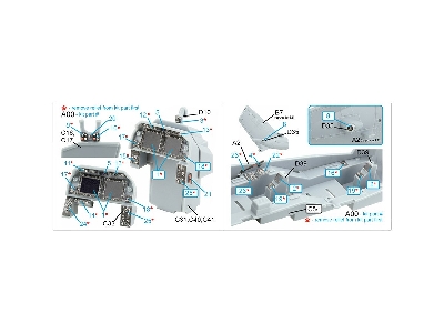 Bell Ah-1 Z Viper - 3d-printed & Coloured Interior Small Version (For Academy Kits) - zdjęcie 3
