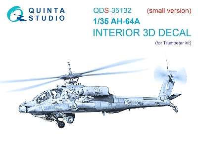 Ah-64 A Apache - 3d-printed & Coloured Interior Small Version (For Trumpeter Kits) - zdjęcie 2