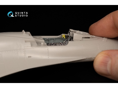 Mitsubishi F-2 A - 3d-printed & Coloured Interior Small Version (For Hasegawa Kits) - zdjęcie 4