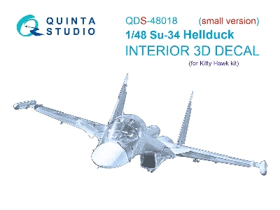 Sukhoi Su-34 - 3d-printed & Coloured Interior Small Version (For Kitty Hawk Kits) - zdjęcie 2