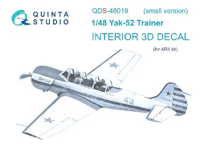 Yakovlev Yak-52 - 3d-printed & Coloured Interior Small Version (For Ark Kits) - zdjęcie 1